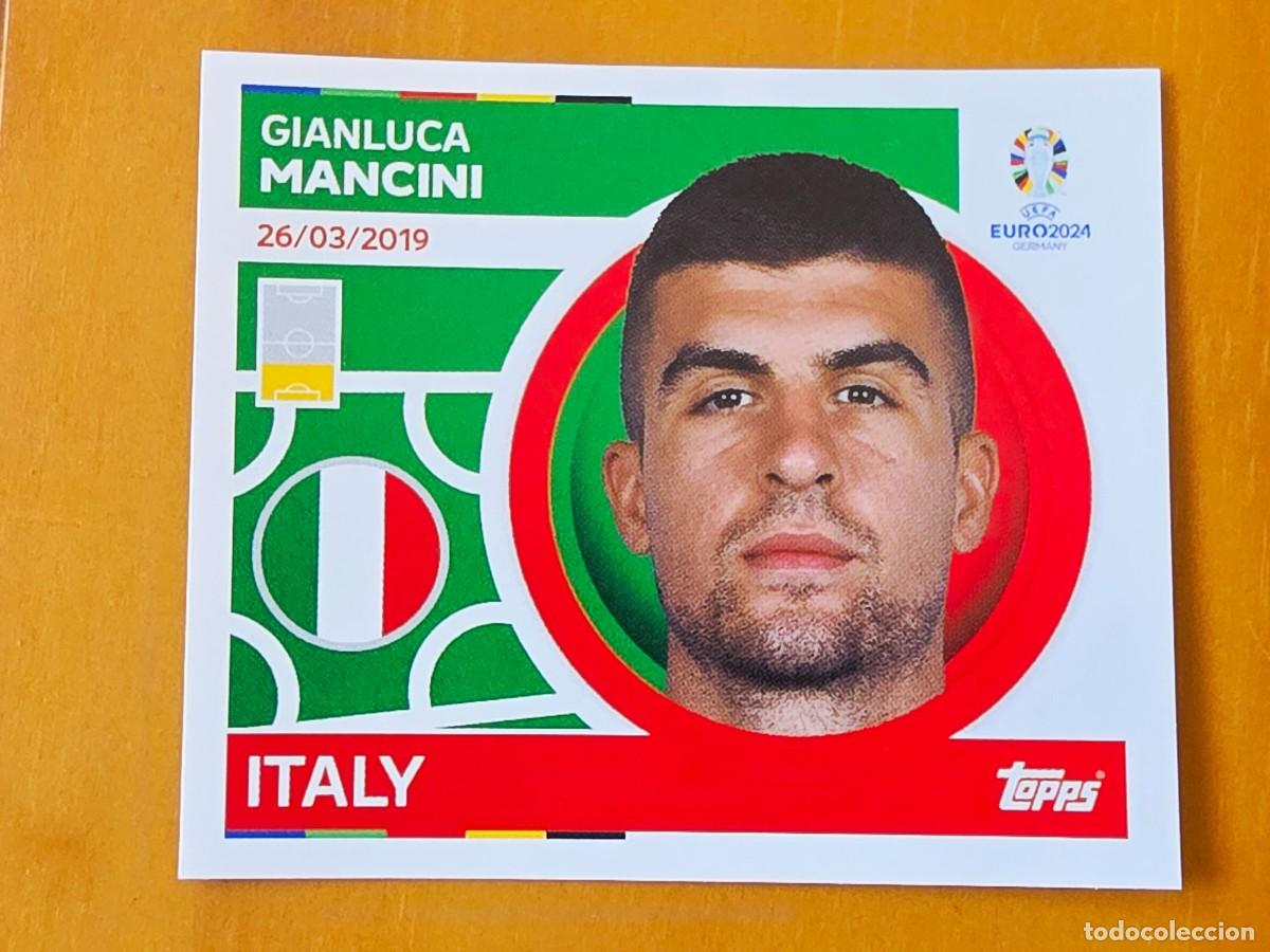 Cromos de f&uacute;tbol: ITA 11 Gianluca Mancini, Italia, Topps UEFA Euro 2024, Eurocopa Germany 24 sticker