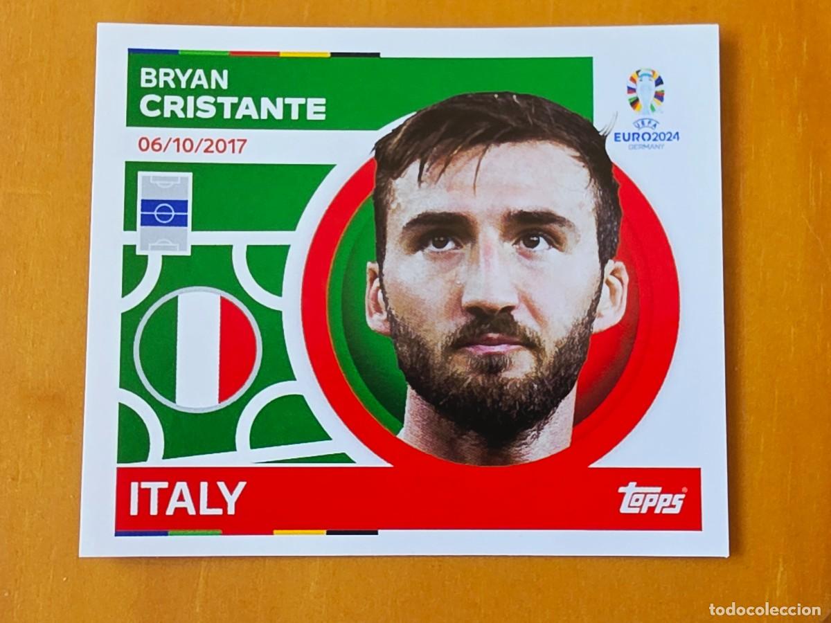 Cromos de f&uacute;tbol: ITA 17 Bryan Cristante, Italia, Topps UEFA Euro 2024, Eurocopa Germany 24 sticker