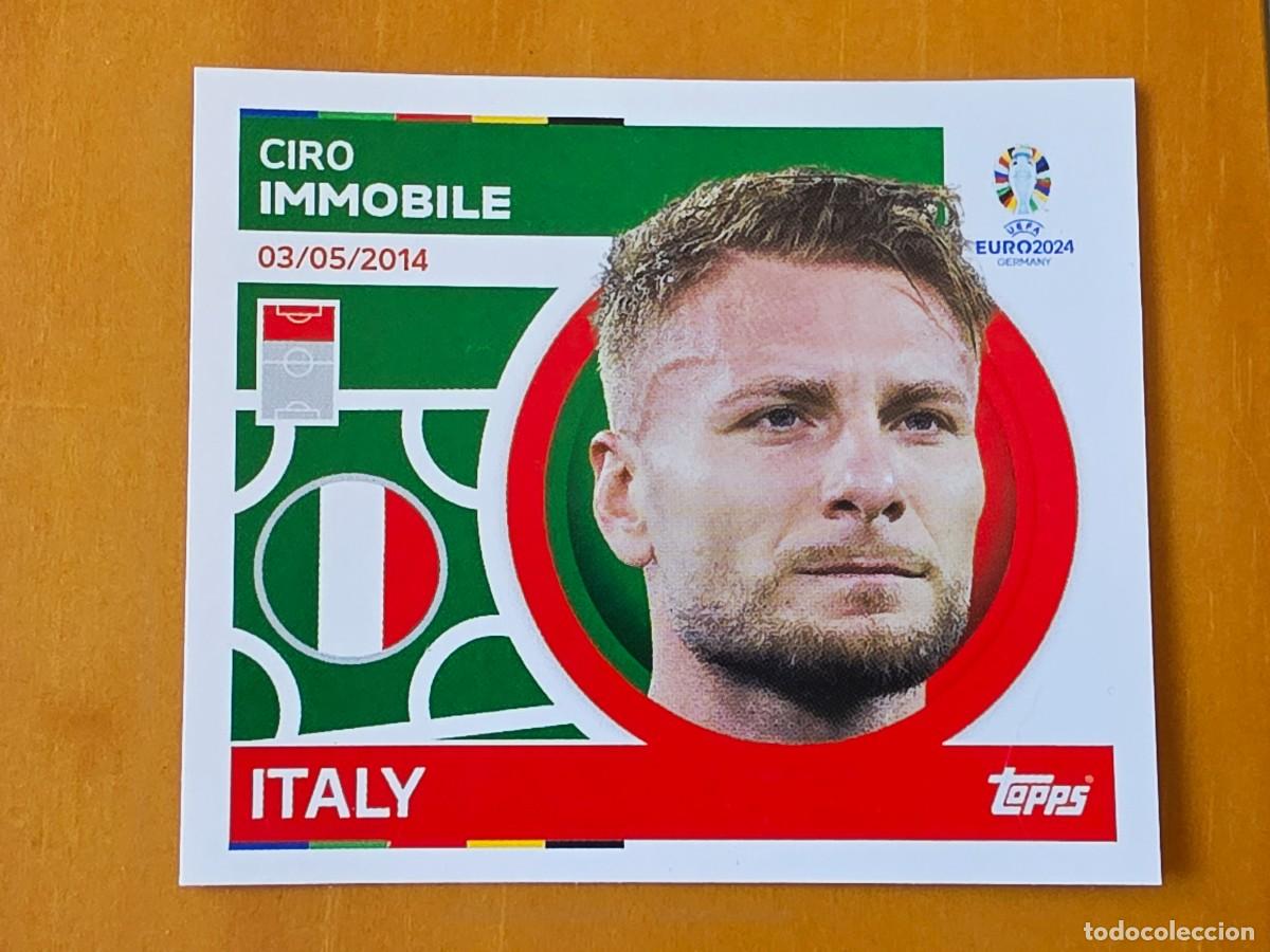 Cromos de f&uacute;tbol: ITA 20 Ciro Immobile, Italia, Topps UEFA Euro 2024, Eurocopa Germany 24 sticker