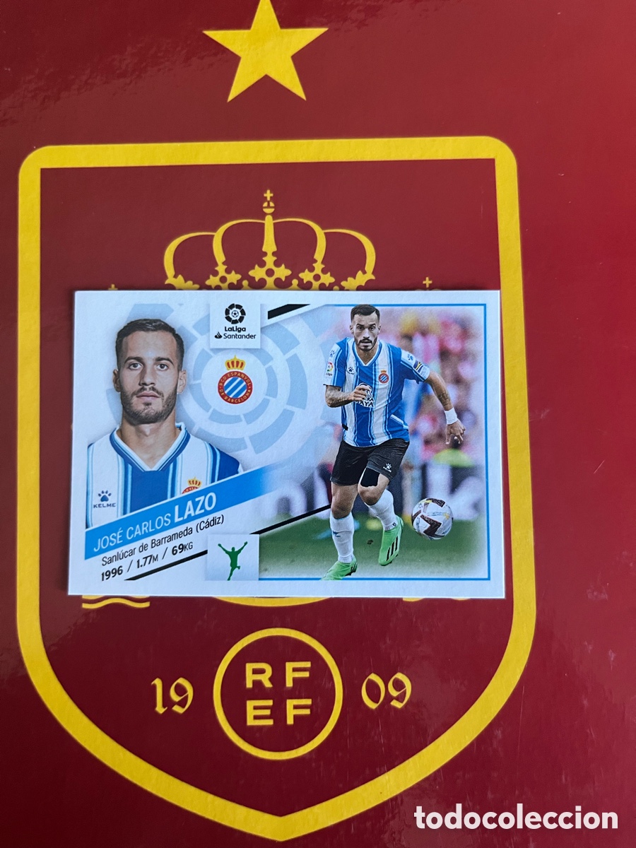 Cromos de f&uacute;tbol: 18 BIS LAZO COLOCA LIGA ESTE EDICIONES ESTE 2022 2023 22 23 ESPA&Ntilde;OL ESPANYOL