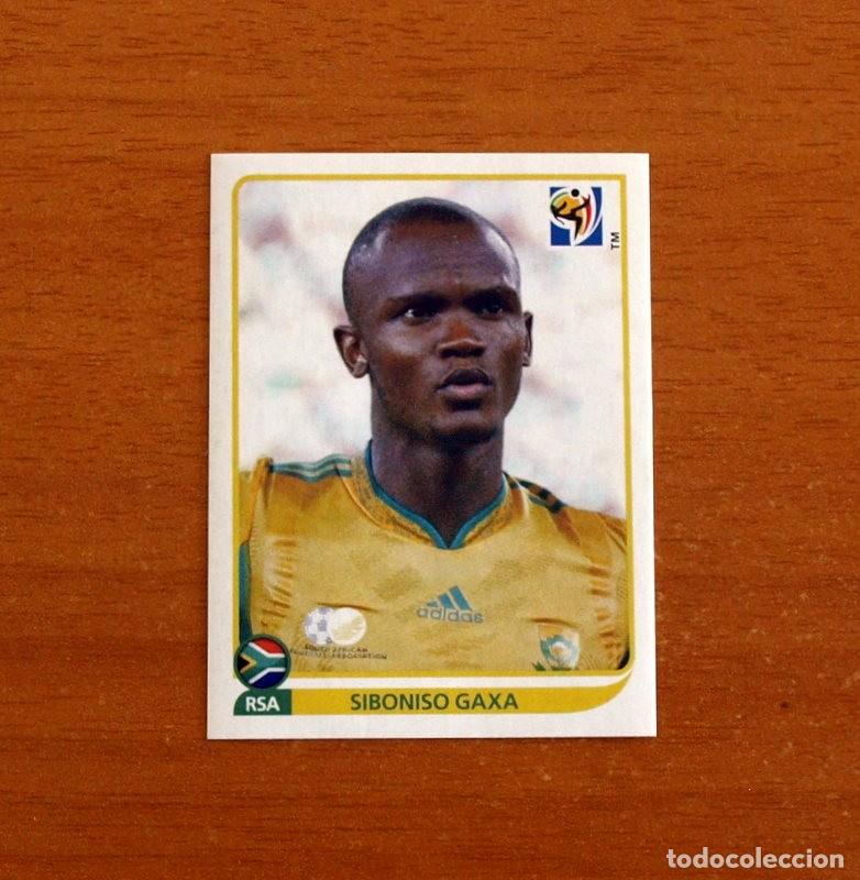 Cromos de f&uacute;tbol: Sudafrica-N&ordm; 33 Siboniso Gaxa-Mundial South Africa 2010 FIFA World Cup-Editorial Panini-Nunca Pegado
