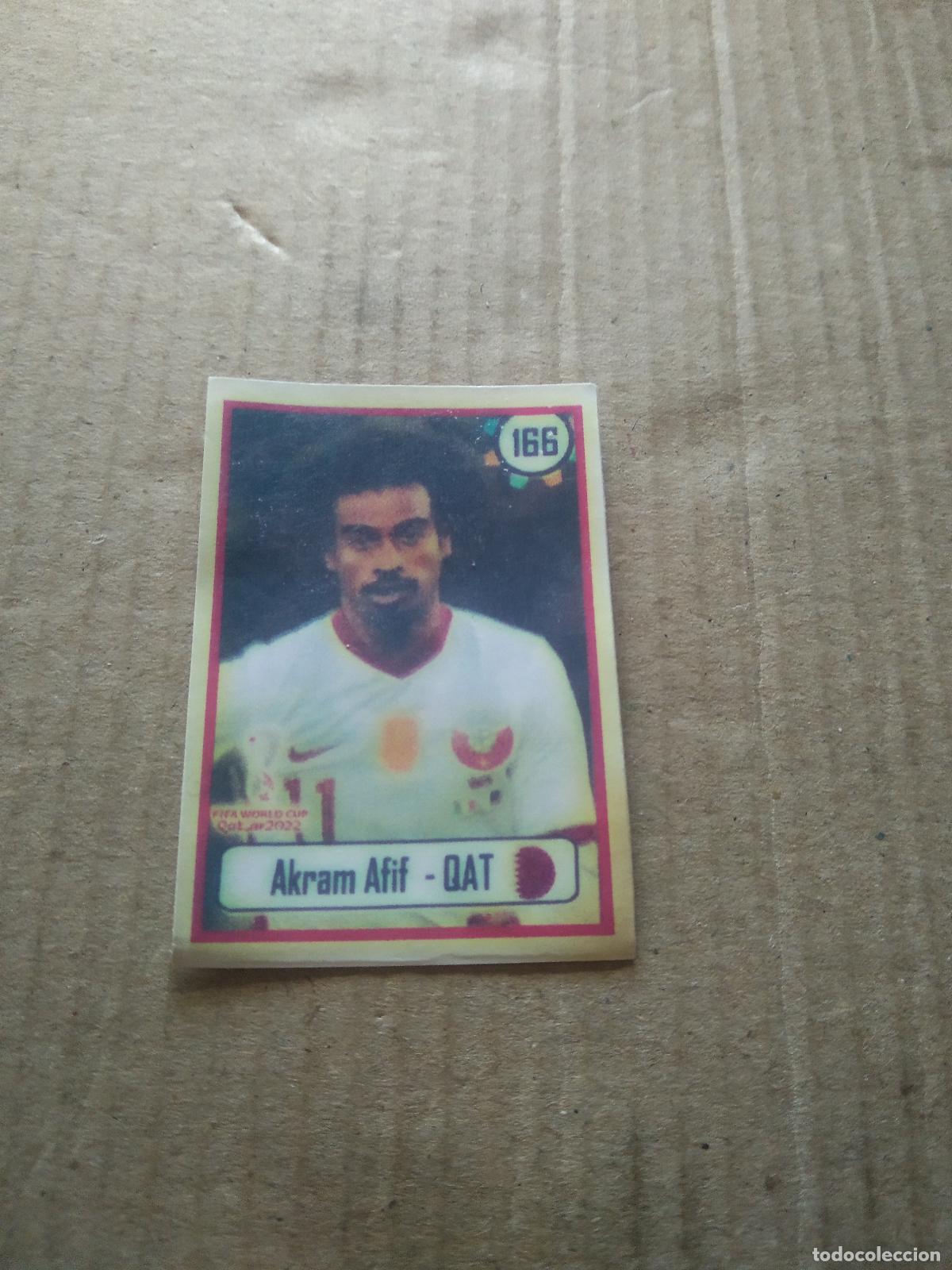 Cromos de f&uacute;tbol: 166 AKRAM AFIF QATAR KATAR CATAR CROMO FUTBOL MUNDIAL 2022 WORLD CUP EDITADO EN BRASIL