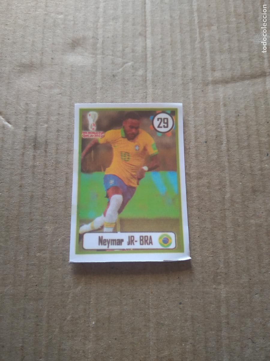 Fu&szlig;ball-Sticker: 29 NEYMAR BRASIL CROMO FUTBOL MUNDIAL 2022 WORLD CUP EDITADO EN BRASIL