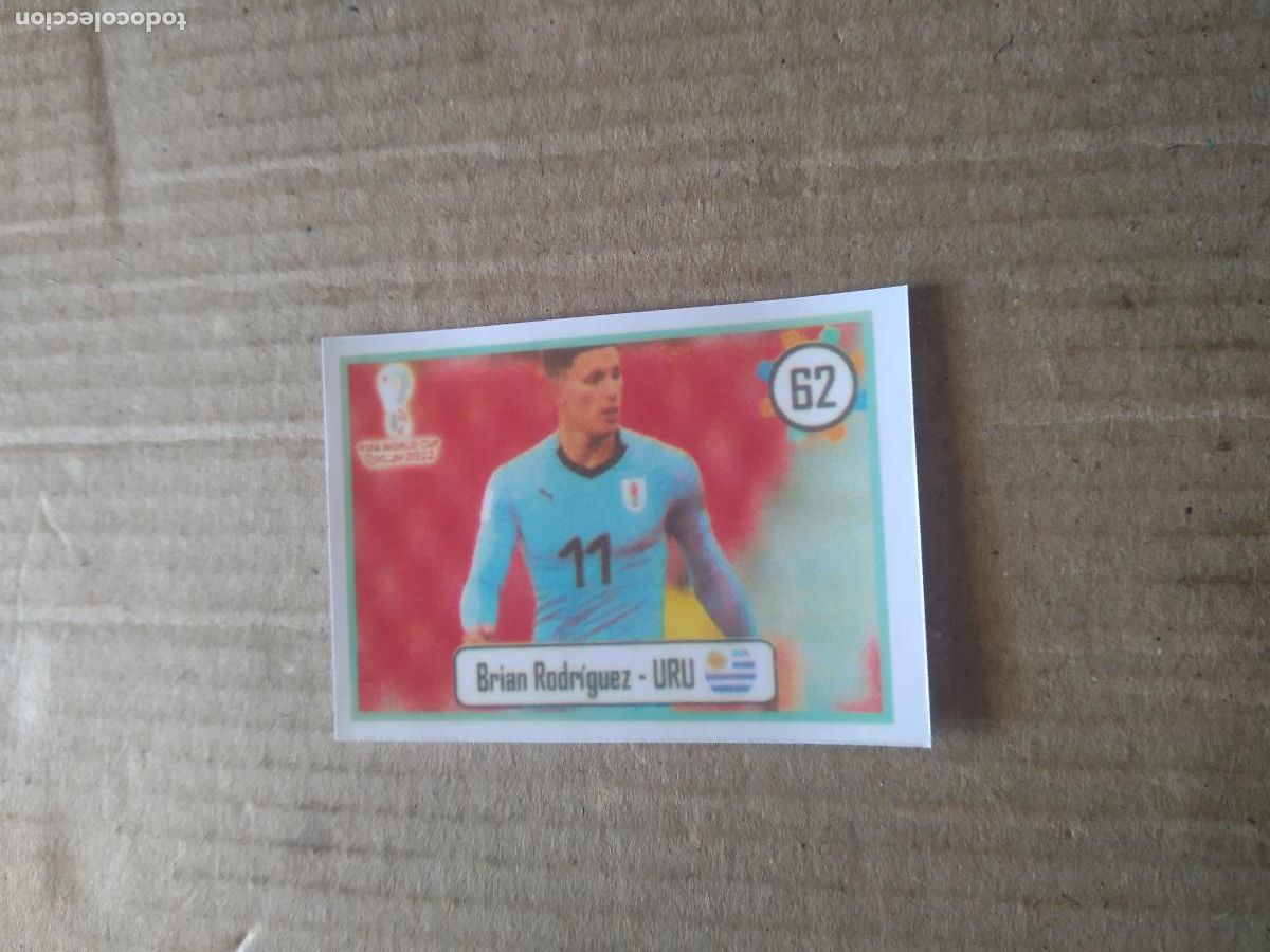 Fu&szlig;ball-Sticker: 62 BRIAN RODRIGUEZ URUGUAY CROMO FUTBOL MUNDIAL 2022 WORLD CUP EDITADO EN BRASIL