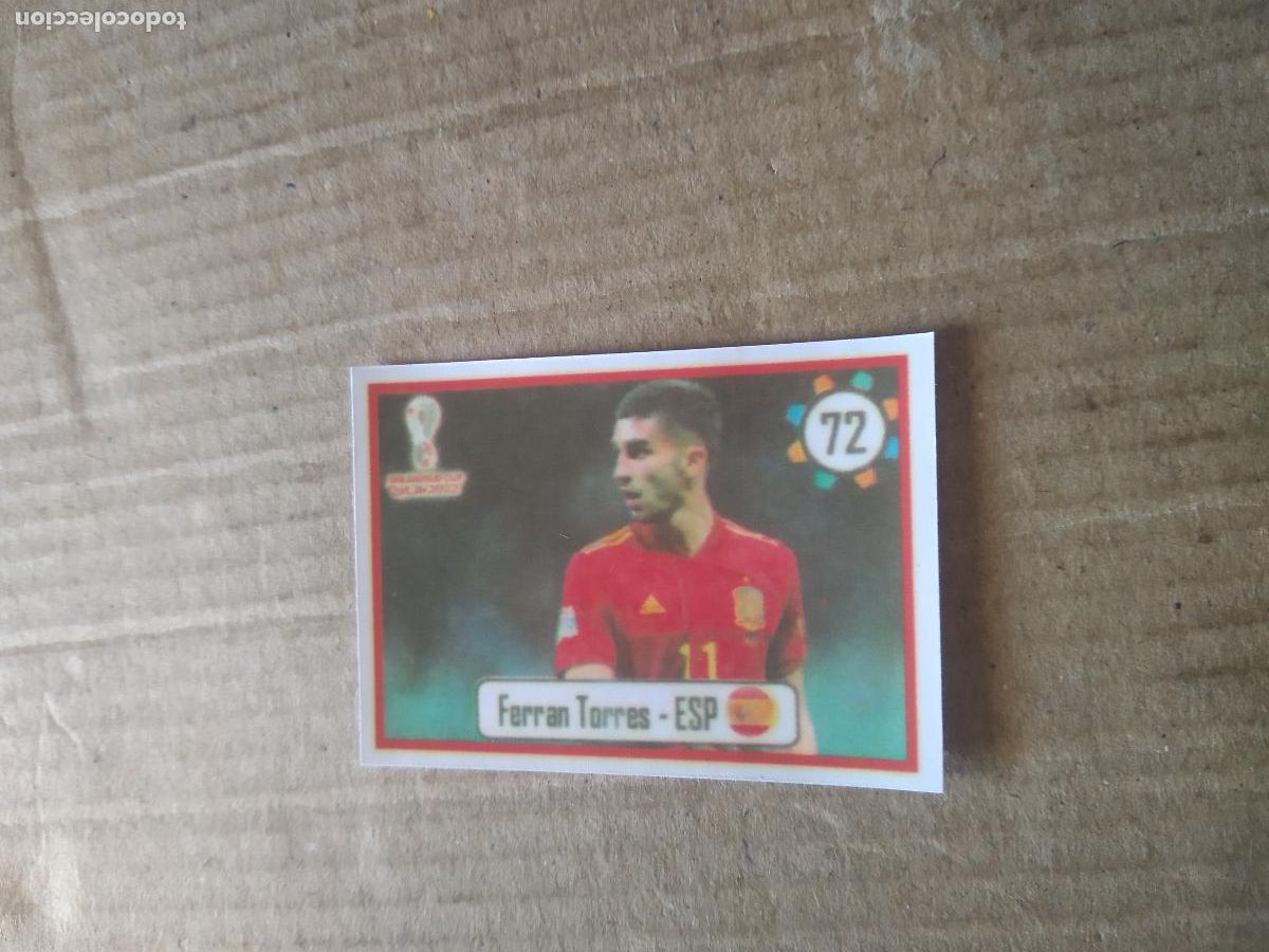 Fu&szlig;ball-Sticker: 72 FERRAN TORRES ESPA&Ntilde;A CROMO FUTBOL MUNDIAL 2022 WORLD CUP EDITADO EN BRASIL
