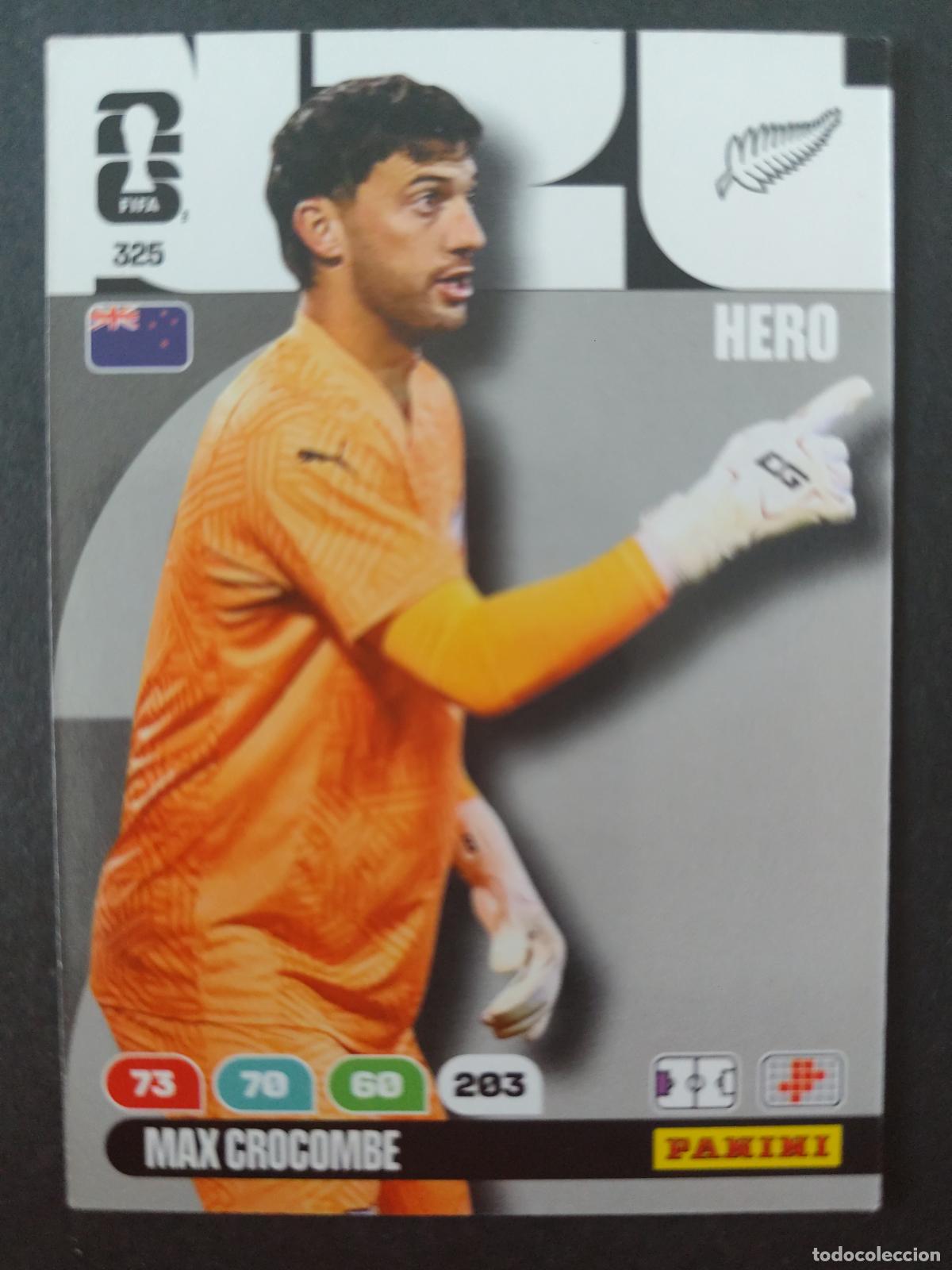 Fu&szlig;ball-Sticker: 325 MAX CROGOMBE NUEVA ZELANDA ADRENALYN MUNDIAL FIFA WORLD CUP 2026 PANINI