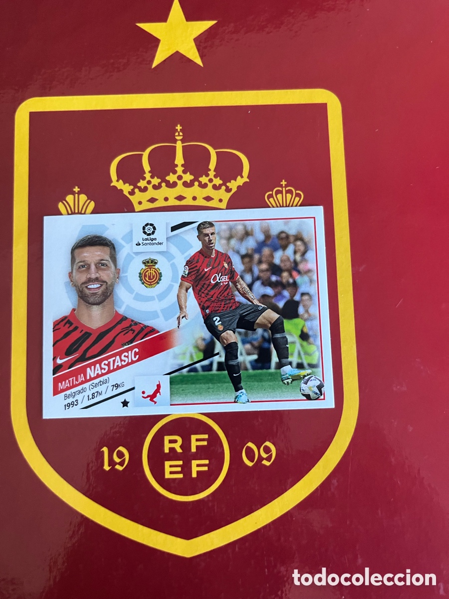 Fu&szlig;ball-Sticker: 53 NASTASIC &Uacute;LTIMOS FICHAJES FICHAJE LIGA ESTE EDICIONES ESTE 2022 2023 22 23 MALLORCA