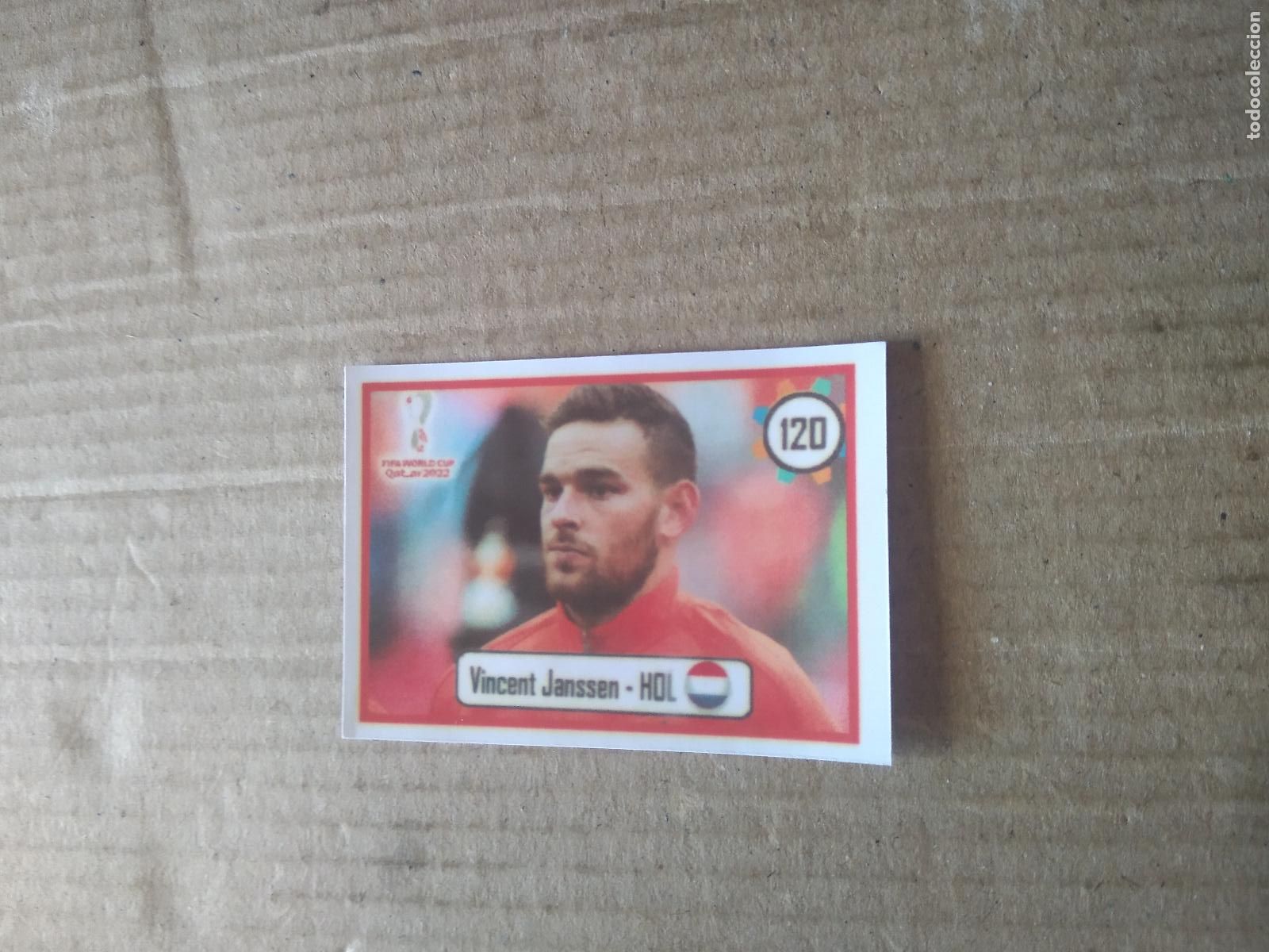 Fu&szlig;ball-Sticker: 120 VINCENT JANSSEN HOLANDA PAISES BAJOS CROMO FUTBOL MUNDIAL 2022 WORLD CUP EDITADO EN BRASIL
