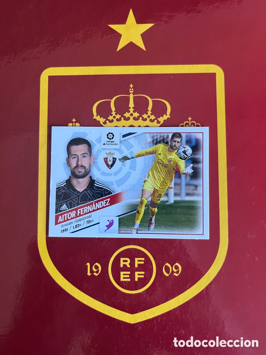 Cromos de Futebol: 4 BIS AITOR FERN&Aacute;NDEZ COLOCA LIGA ESTE EDICIONES ESTE 2022 2023 22 23 OSASUNA