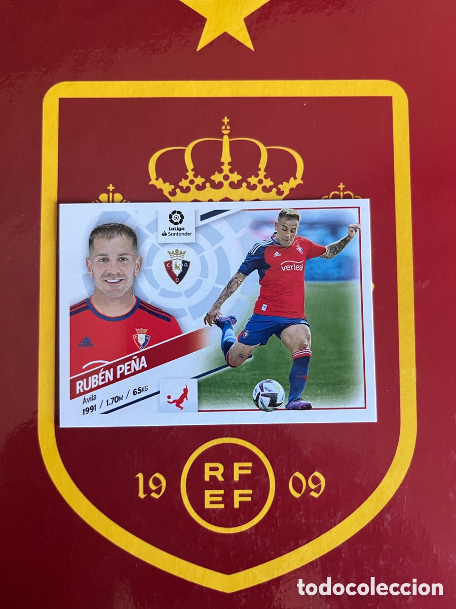 Cromos de f&uacute;tbol: 23 RUB&Eacute;N PE&Ntilde;A &Uacute;LTIMOS FICHAJES LIGA ESTE EDICIONES ESTE 2022 2023 22 23 OSASUNA