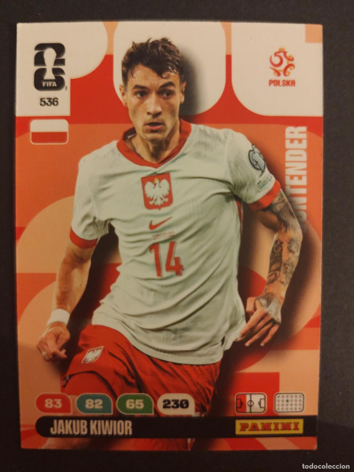 Cromos de f&uacute;tbol: 536 JAKUB KIWIOR POLONIA CONTENDERS ADRENALYN MUNDIAL FIFA WORLD CUP 2026 PANINI