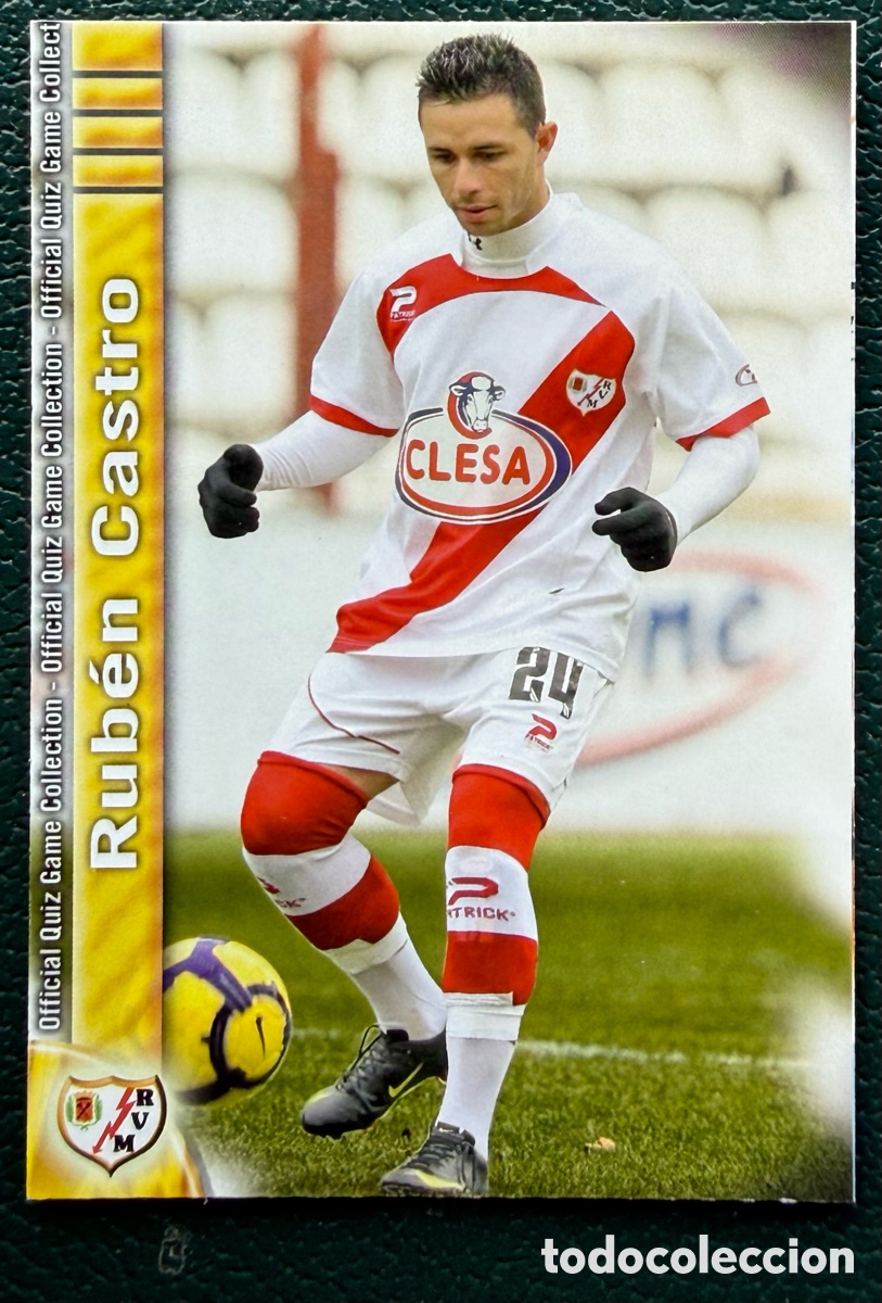 Cromos de f&uacute;tbol: 1245 RUBEN CASTRO RAYO VALLECANO FICHAS ALBUM MUNDICROMO 2009 2010 09 10
