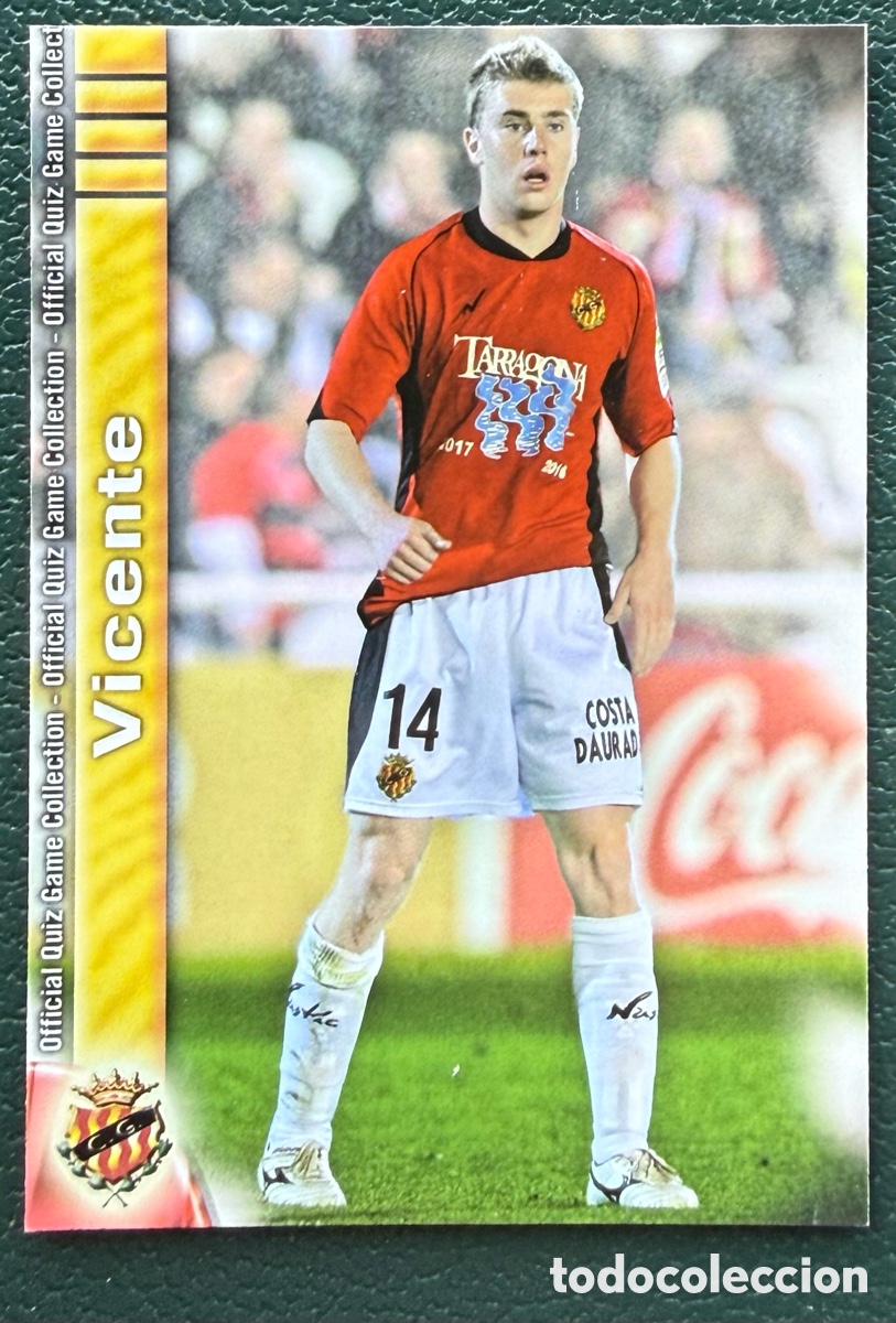 Cromos de f&uacute;tbol: 1265 VICENTE GIMNASTIC DE TARRAGONA FICHAS ALBUM MUNDICROMO 2009 2010 09 10