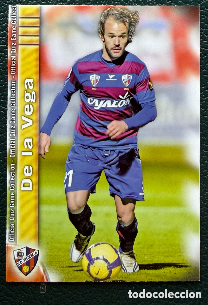 Cromos de f&uacute;tbol: 1314 DE LA VEGA SD HUESCA FICHAS ALBUM MUNDICROMO 2009 2010 09 10