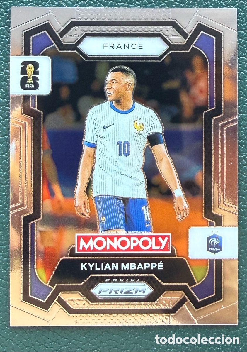 Figurine di Calcio: 7 KYLIAN MBAPPE FRANCIA FICHAS ALBUM PANINI FIFA WORLD CUP MUNDIAL 2026 MONOPOLY PRIZM
