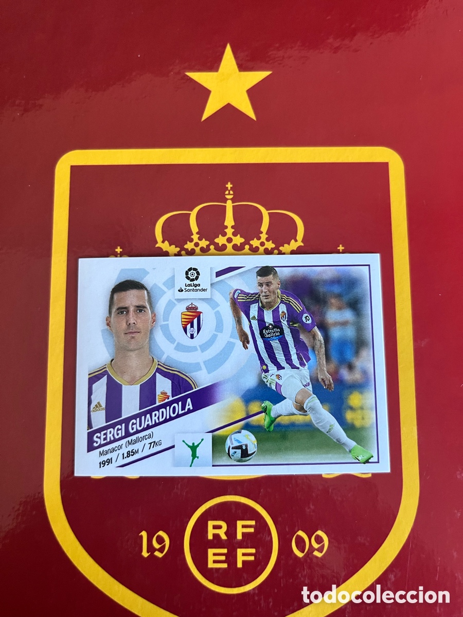 Cromos de f&uacute;tbol: 17 BIS SERGIO GUARDIOLA COLOCA LIGA ESTE EDICIONES ESTE 2022 2023 22 23 REAL VALLADOLID