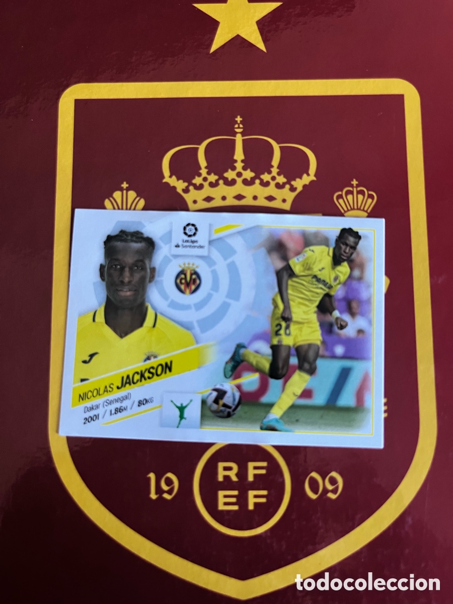 Cromos de f&uacute;tbol: 18 BIS JACKSON COLOCA LIGA ESTE EDICIONES ESTE 2022 2023 22 23 VILLARREAL