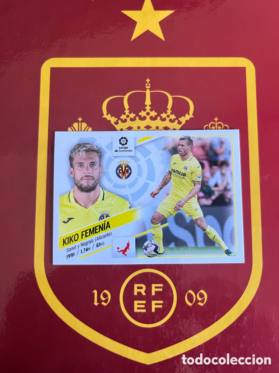 Cromos de f&uacute;tbol: 39 KIKO FEMEN&Iacute;A &Uacute;LTIMOS FICHAJES FICHAJE LIGA ESTE EDICIONES ESTE 2022 2023 22 23 VILLARREAL