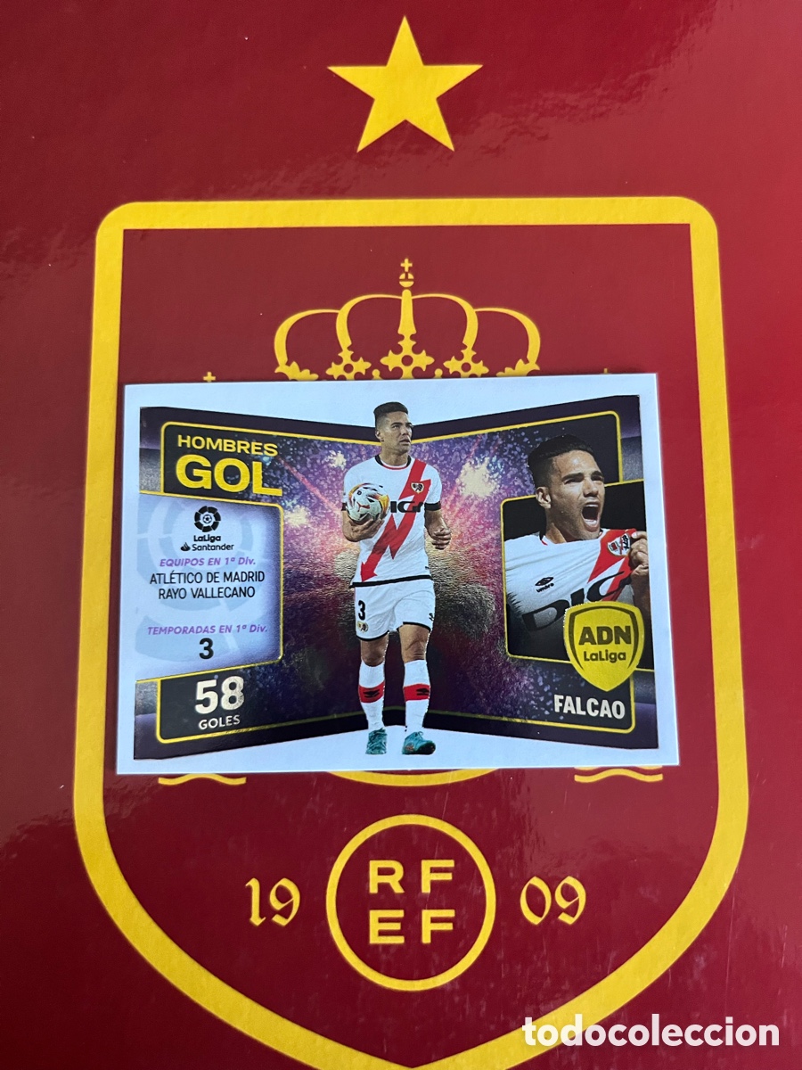 Cromos de f&uacute;tbol: 10 FALCAO HOMBRES GOL ADN LA LIGA LIGA ESTE EDICIONES ESTE 2022 2023 22 23 RAYO VALLECANO