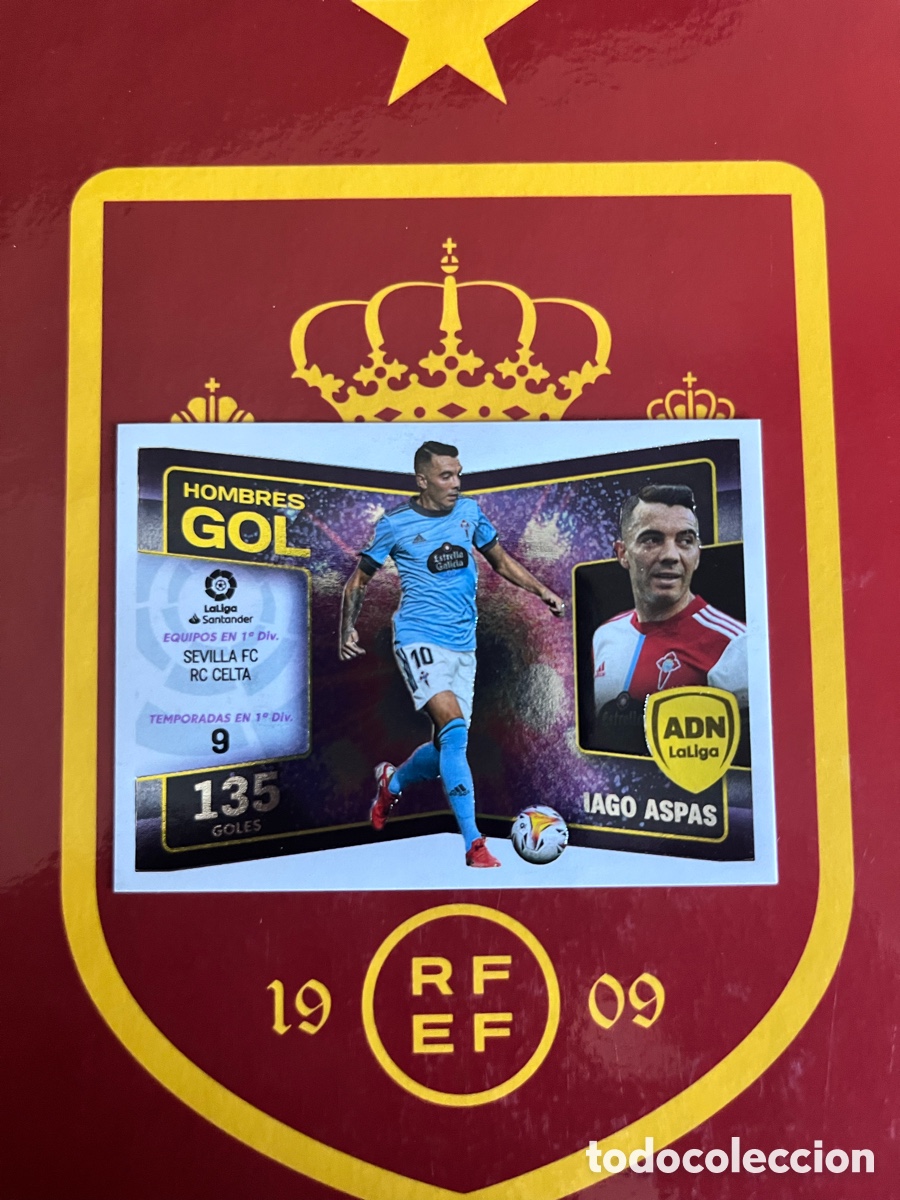 Cromos de f&uacute;tbol: 14 IAGO ASPAS HOMBRES GOL ADN LA LIGA LIGA ESTE EDICIONES ESTE 2022 2023 22 23 CELTA DE VIGO