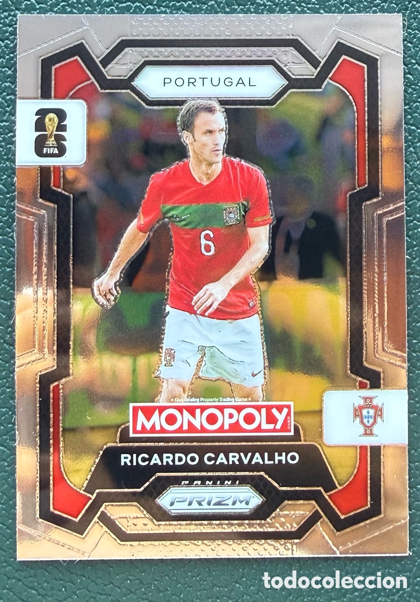 Figurine di Calcio: 32 RICARDO CARVALHO PORTUGAL FICHAS ALBUM PANINI FIFA WORLD CUP MUNDIAL 2026 MONOPOLY PRIZM
