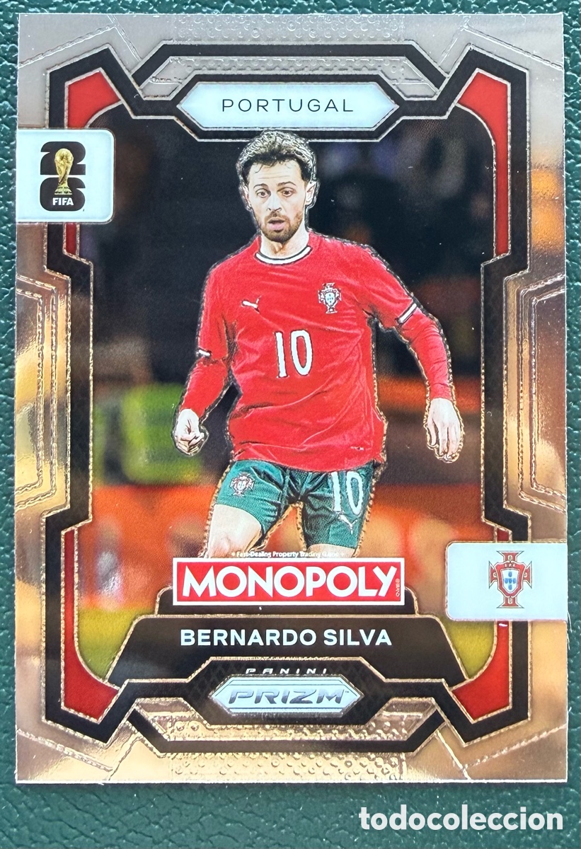 Figurine di Calcio: 33 BERNARDO SILVA PORTUGAL FICHAS ALBUM PANINI FIFA WORLD CUP MUNDIAL 2026 MONOPOLY PRIZM