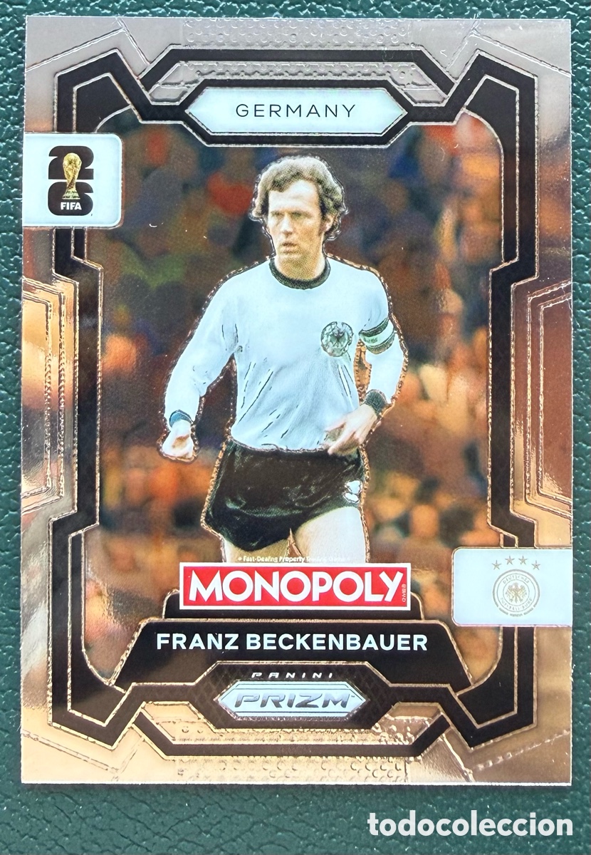 Cromos de f&uacute;tbol: 60 FRANZ BECKENBAUER ALEMANIA FICHAS ALBUM PANINI FIFA WORLD CUP MUNDIAL 2026 MONOPOLY PRIZM
