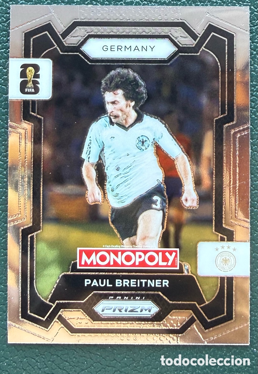 Fu&szlig;ball-Sticker: 63 PAUL BREITNER ALEMANIA FICHAS ALBUM PANINI FIFA WORLD CUP MUNDIAL 2026 MONOPOLY PRIZM