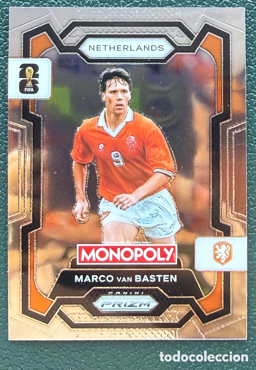 Cartes &agrave; collectionner de Football: 73 MARCO VAN BASTEN HOLANDA FICHAS ALBUM PANINI FIFA WORLD CUP MUNDIAL 2026 MONOPOLY PRIZM