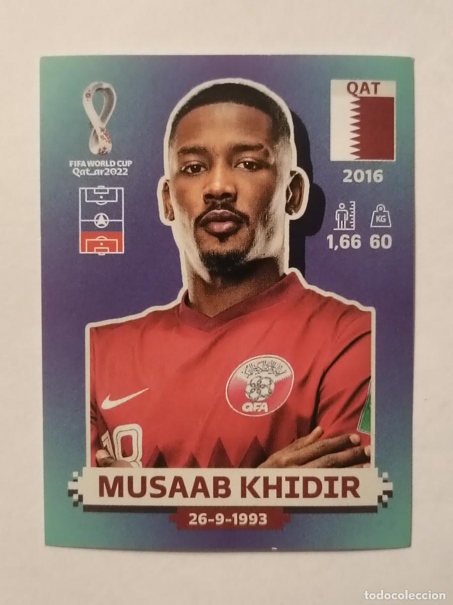 Cromos de f&uacute;tbol: #QAT 8 MUSAAB KHIDIR (QATAR) MUNDIAL QATAR 2022 PANINI