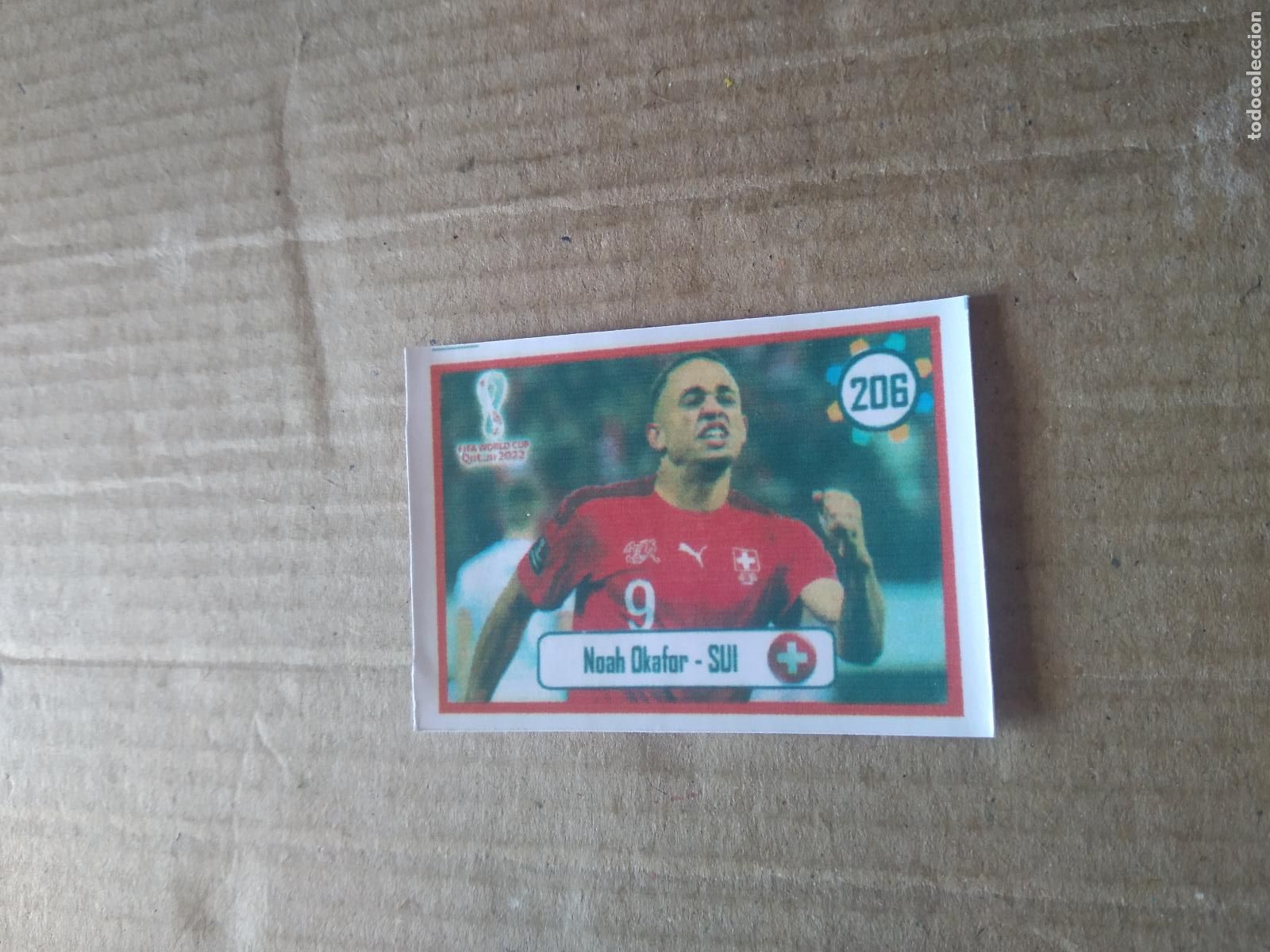 Cromos de f&uacute;tbol: 206 NOAH OKAFOR SUIZA CROMO FUTBOL MUNDIAL 2022 WORLD CUP EDITADO EN BRASIL