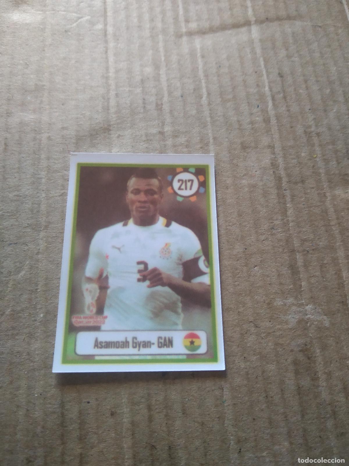 Cromos de f&uacute;tbol: 217 ASAMOAH GYAN GHANA CROMO FUTBOL MUNDIAL 2022 WORLD CUP EDITADO EN BRASIL