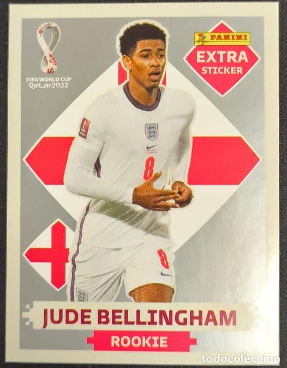 Cromos de f&uacute;tbol: CROMO EXTRA STICKER JUDE BELLINGHAM PLATA FIFA WORLD CUP 2022