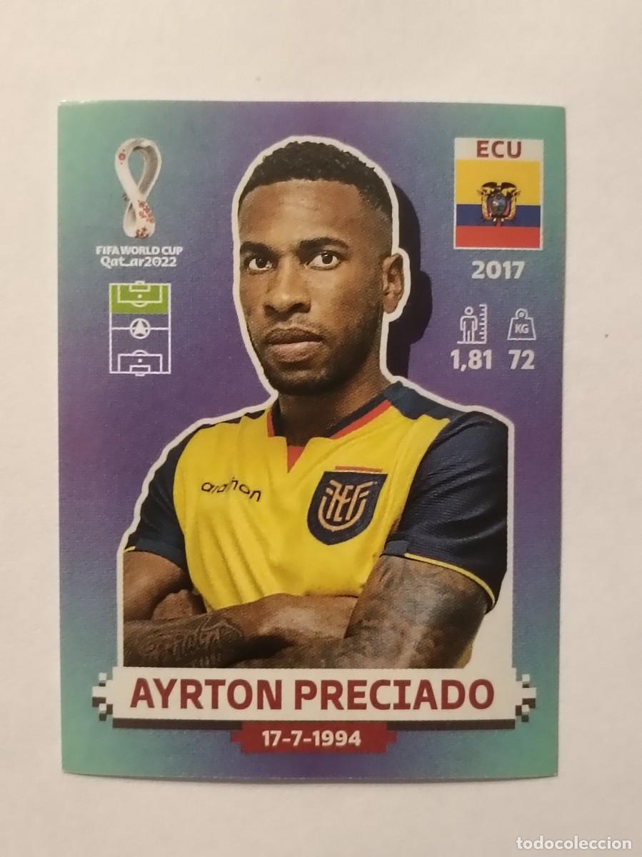 Cromos de f&uacute;tbol: #ECU 19 AYRTON PRECIADO (ECUADOR) MUNDIAL QATAR 2022 PANINI