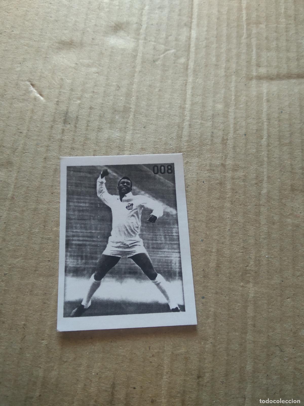 Cromos de f&uacute;tbol: 8 PELE SANTOS CROMO FUTBOL ALBUM DE FIGURINHAS DO REI PELE O MELHOR JOGADOR CAPITAO GANCHO