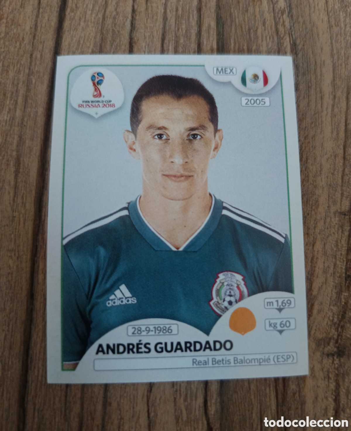 Cromos de f&uacute;tbol: Cromo sin pegar Panini Mundial 2018 M&eacute;xico Andr&eacute;s Guardado 463