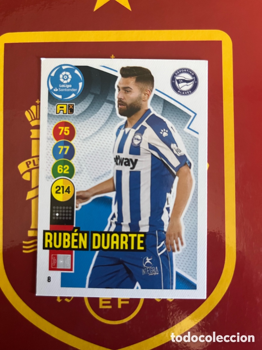 Cromos de f&uacute;tbol: 8 RUB&Eacute;N DUARTE ADRENALYN 2020 2021 20 21 ALAV&Eacute;S