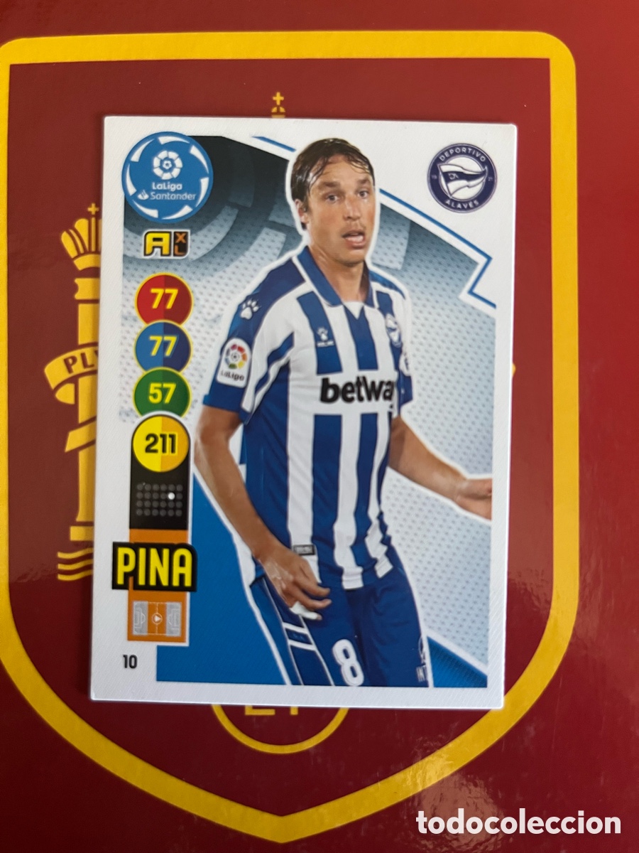Cromos de f&uacute;tbol: 10 PINA ADRENALYN 2020 2021 20 21 ALAV&Eacute;S