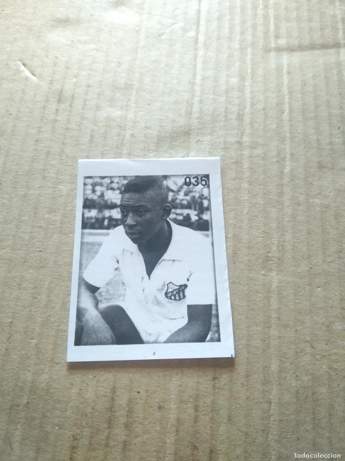 Cromos de f&uacute;tbol: 35 PELE SANTOS CROMO FUTBOL ALBUM DE FIGURINHAS DO REI PELE O MELHOR JOGADOR CAPITAO GANCHO