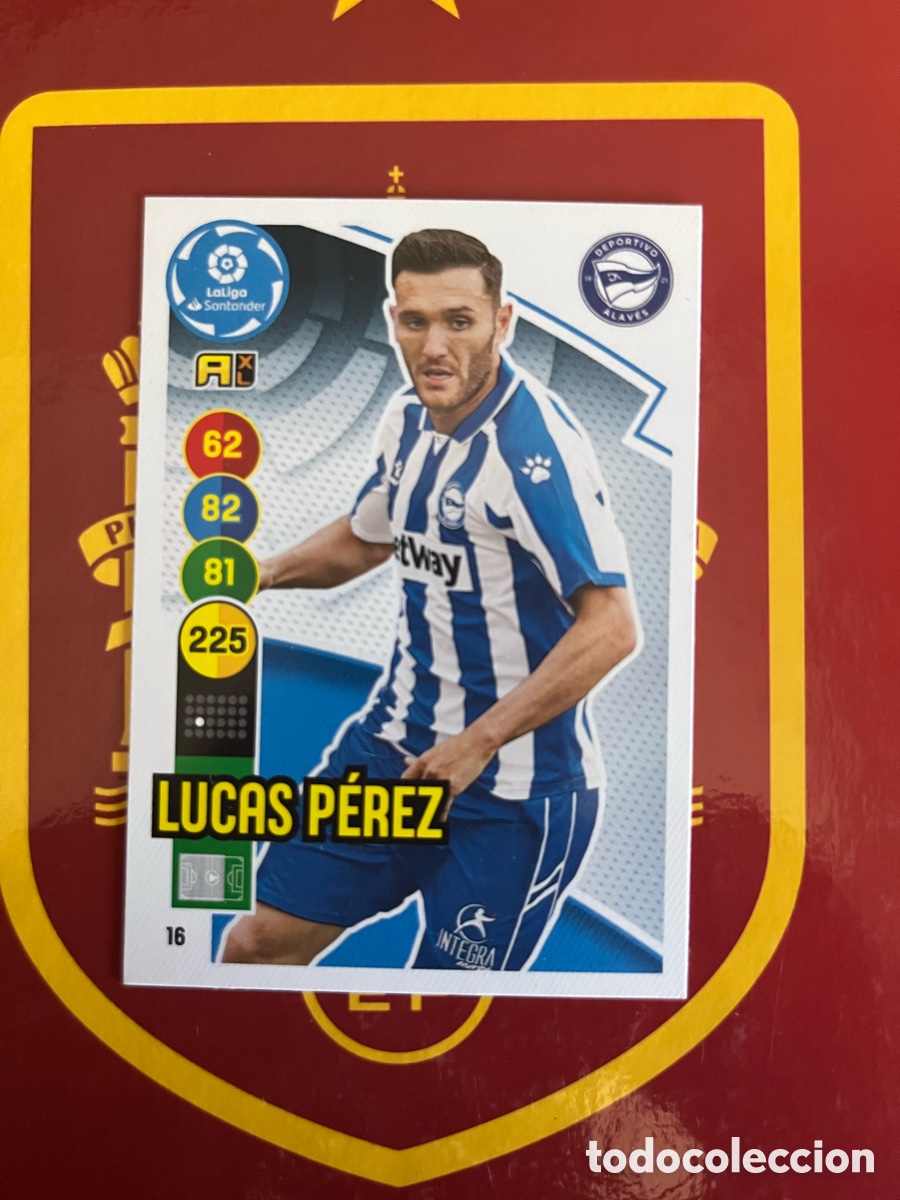 Fu&szlig;ball-Sticker: 16 LUCAS P&Eacute;REZ ADRENALYN 2020 2021 20 21 ALAV&Eacute;S