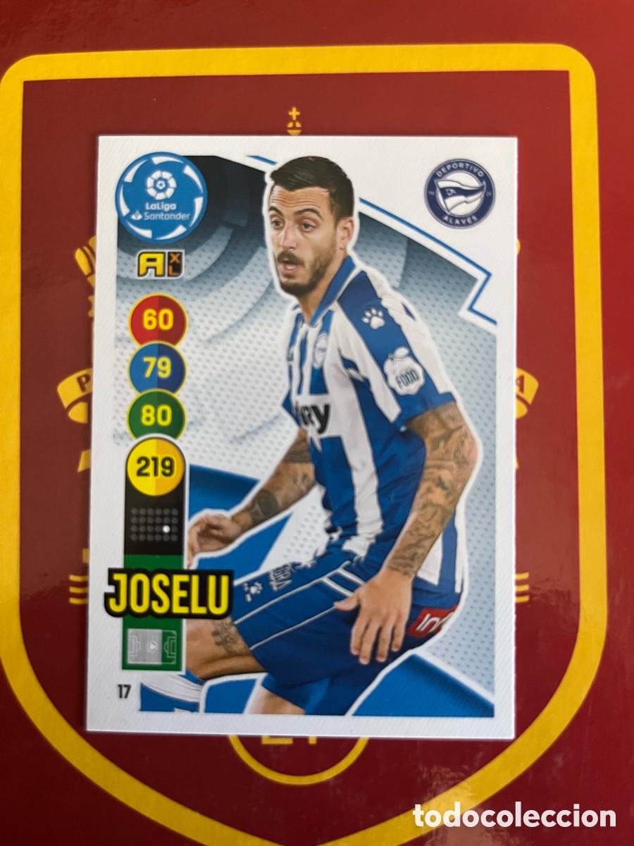 Fu&szlig;ball-Sticker: 17 JOSELU ADRENALYN 2020 2021 20 21 ALAV&Eacute;S
