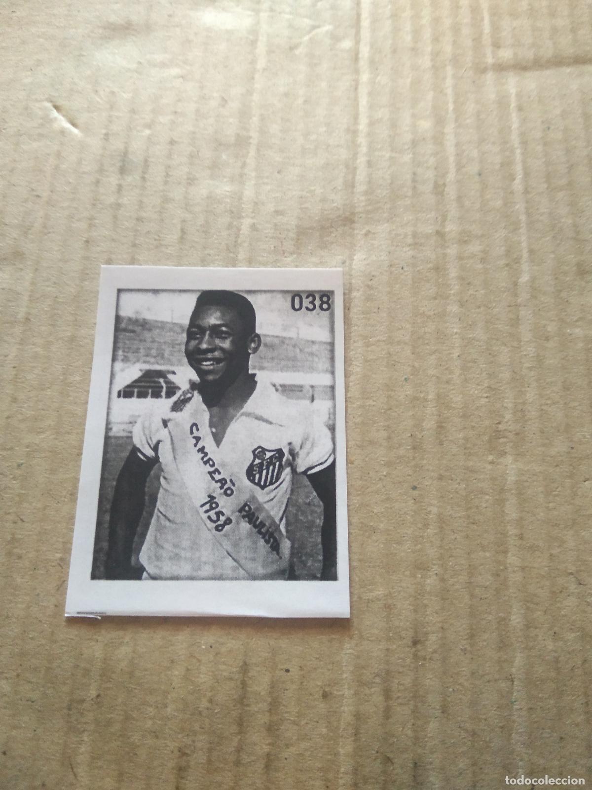 Fu&szlig;ball-Sticker: 38 PELE SANTOS CROMO FUTBOL ALBUM DE FIGURINHAS DO REI PELE O MELHOR JOGADOR CAPITAO GANCHO