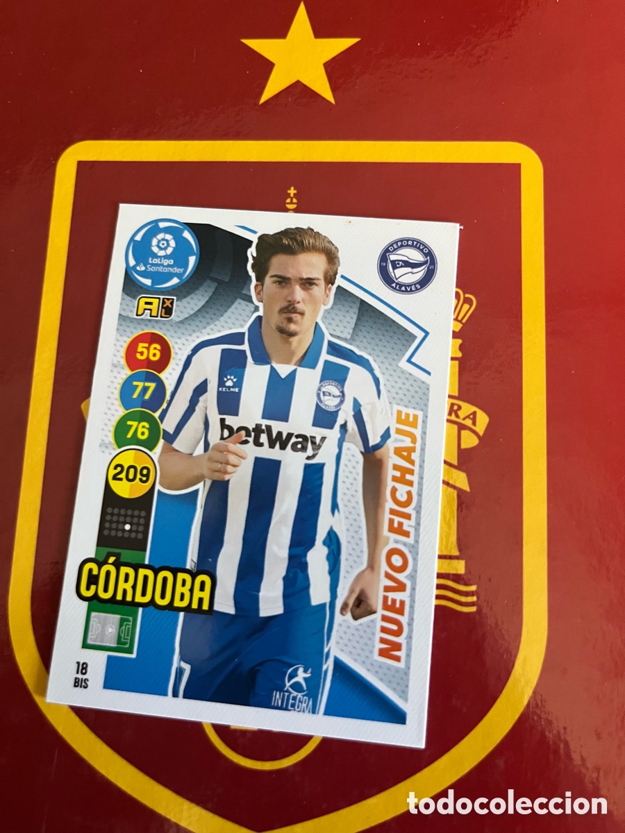 Fu&szlig;ball-Sticker: 18 BIS C&Oacute;RDOBA NUEVO FICHAJE ADRENALYN 2020 2021 20 21 ALAV&Eacute;S