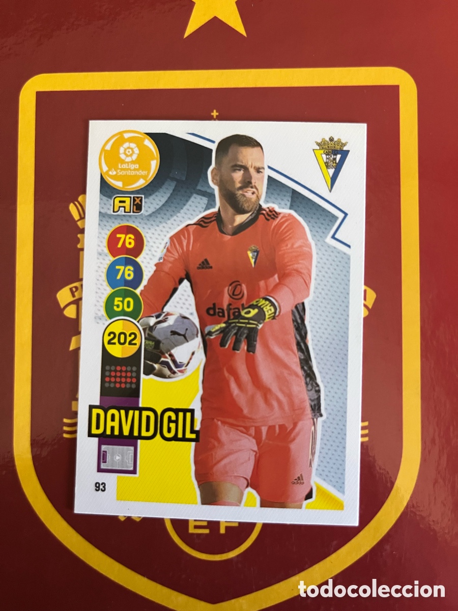 Cromos de f&uacute;tbol: 93 DAVID GIL ADRENALYN 2020 2021 20 21 C&Aacute;DIZ CF
