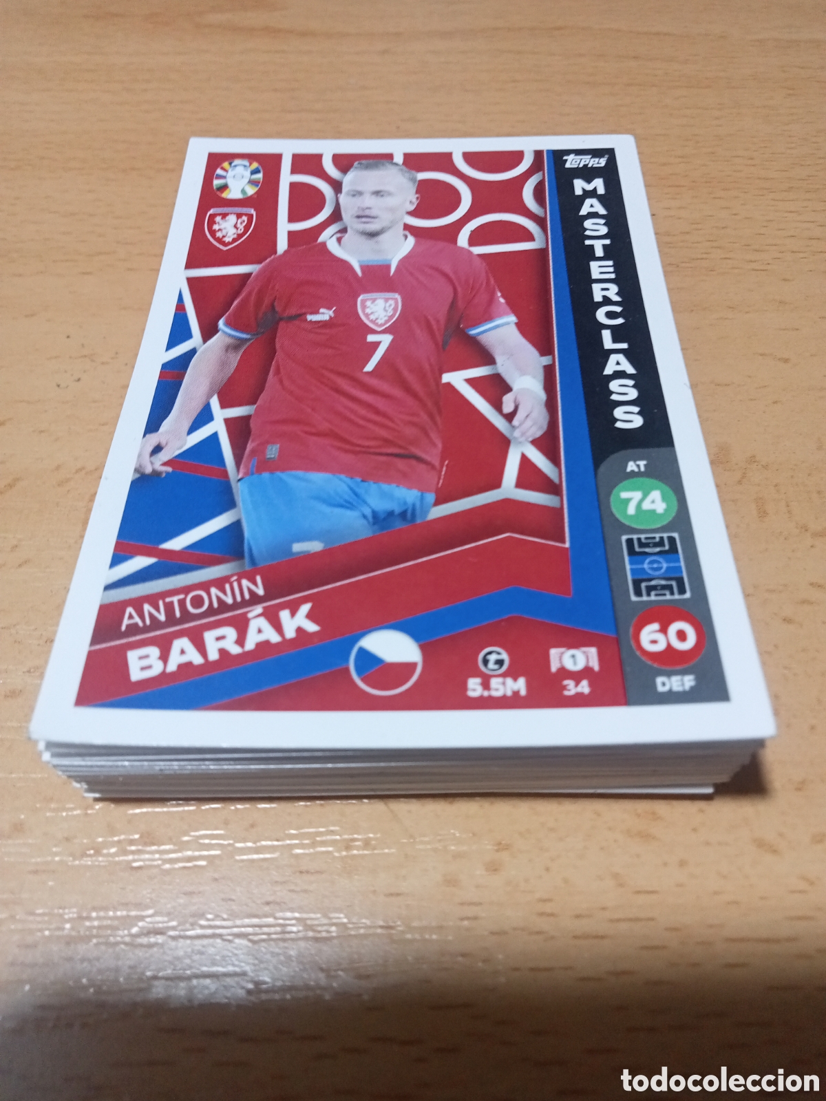 Cromos de f&uacute;tbol: cromo 34 Antonin Barak uefa euro 2024 Germany