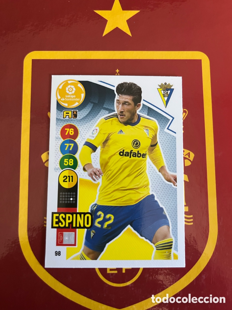 Football Stickers: 98 ESPINO ADRENALYN 2020 2021 20 21 C&Aacute;DIZ CF
