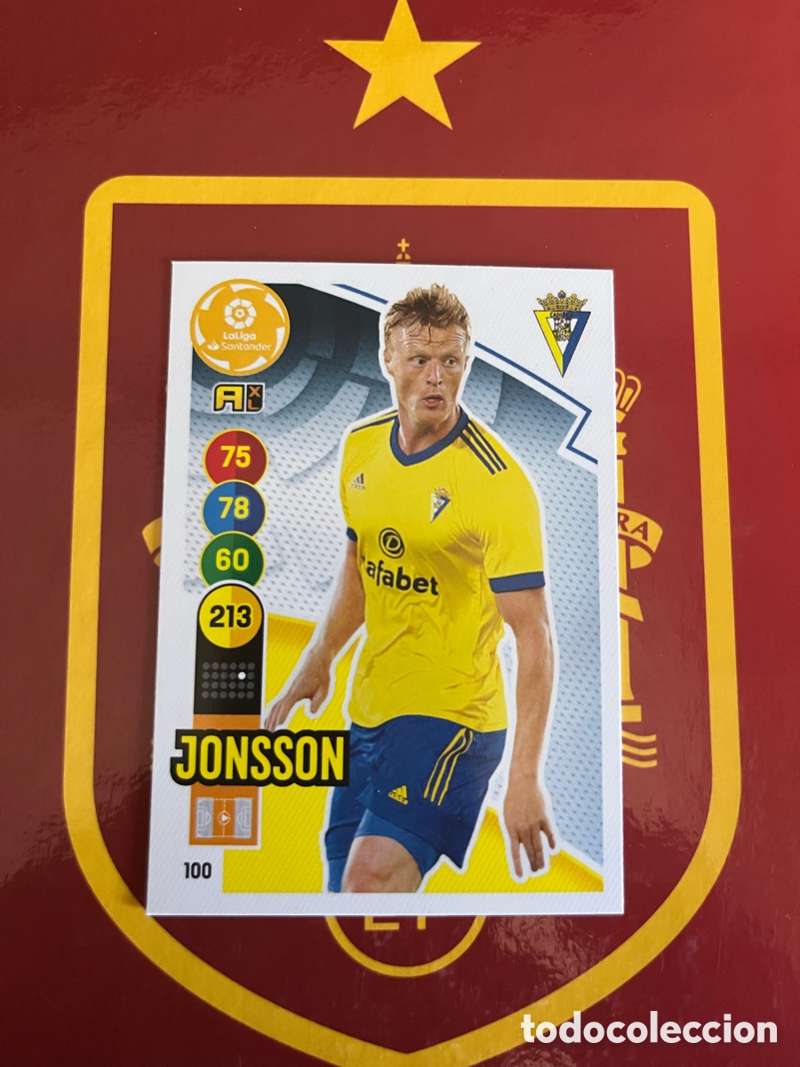 Football Stickers: 100 JONSSON ADRENALYN 2020 2021 20 21 C&Aacute;DIZ CF