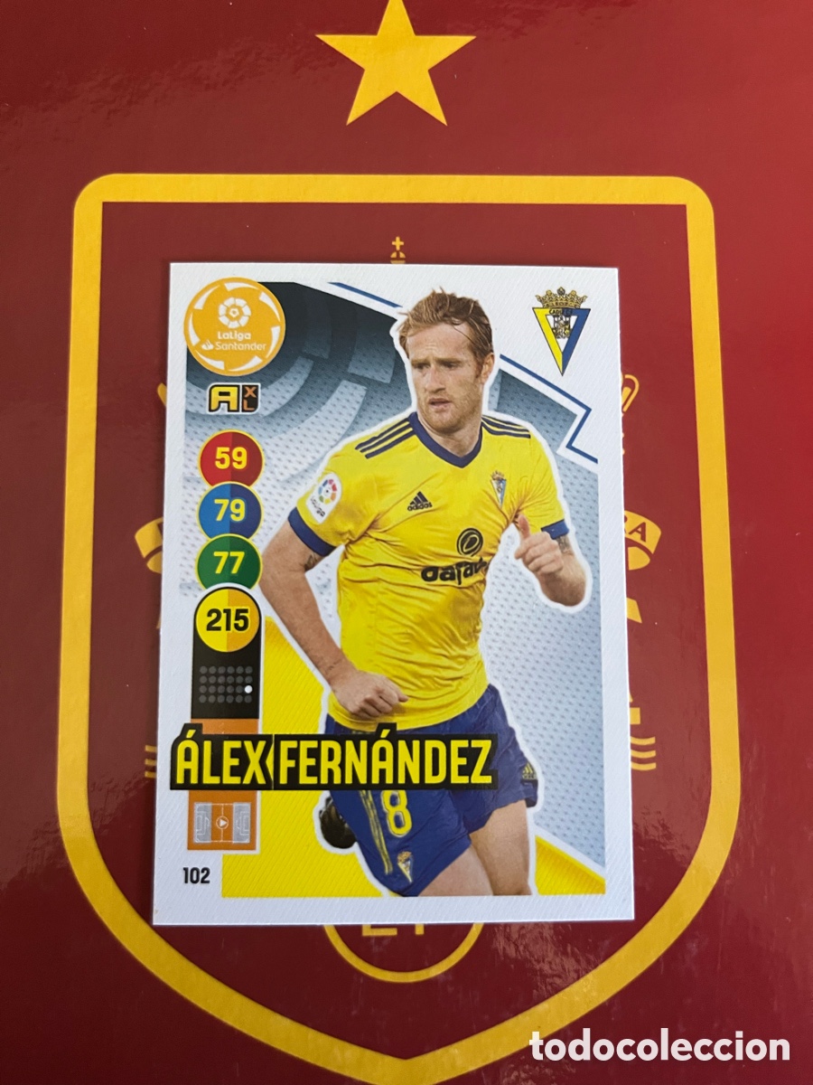 Football Stickers: 102 ALEX FERN&Aacute;NDEZ ADRENALYN 2020 2021 20 21 C&Aacute;DIZ CF