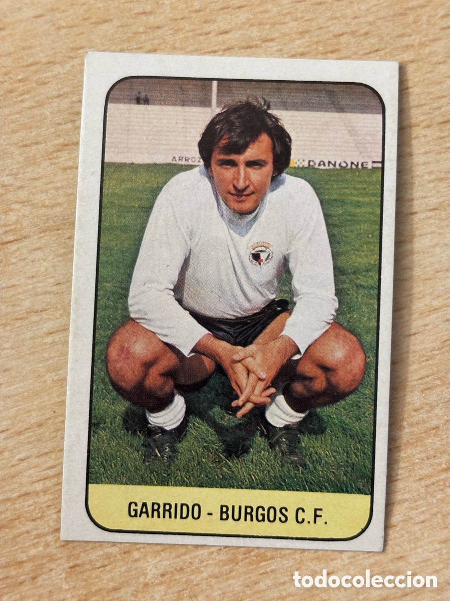 Football Stickers: Garrido Real Burgos Ediciones Este 78 79 1978 1979 sin pegar