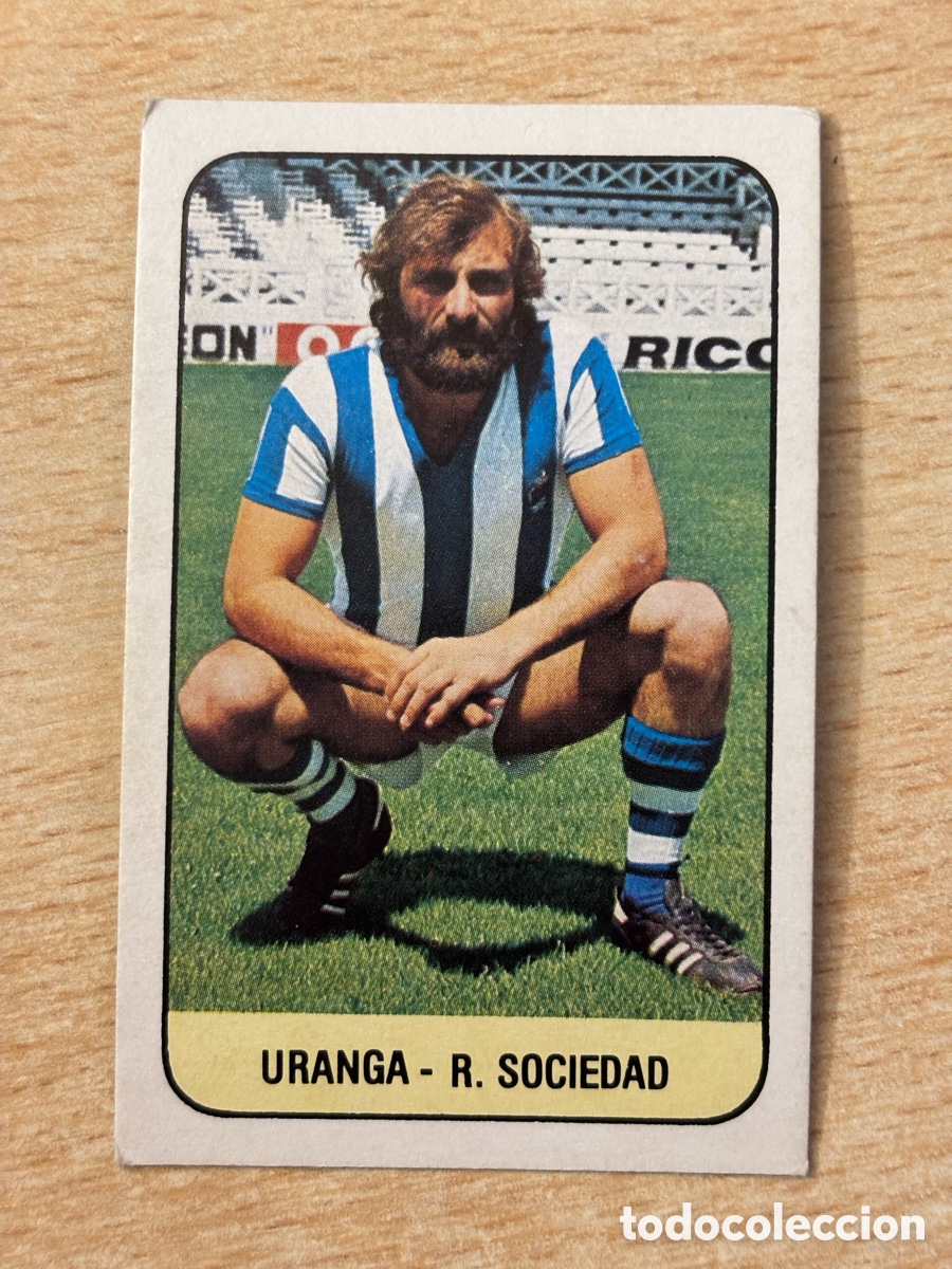 Football Stickers: Uranga Real Sociedad baja Ediciones Este 78 79 1978 1979 sin pegar